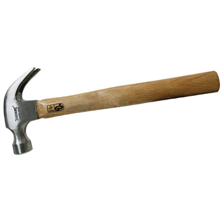 Carpenter's Hammer with a Wooden Handle, 450 g