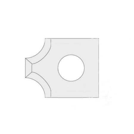N031 Reversible Knife HWM radius - 2xR3 15x18x2 UNI
