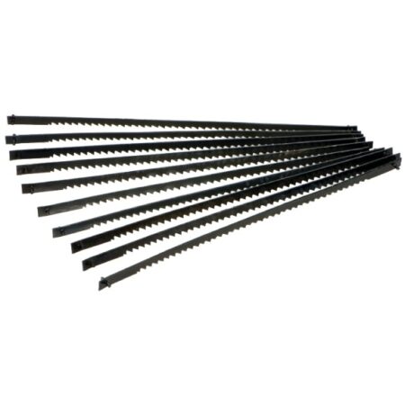 Scroll Saw Blade with End Pin 130 mm set, 10 pcs - fine teeth (21 tpi)