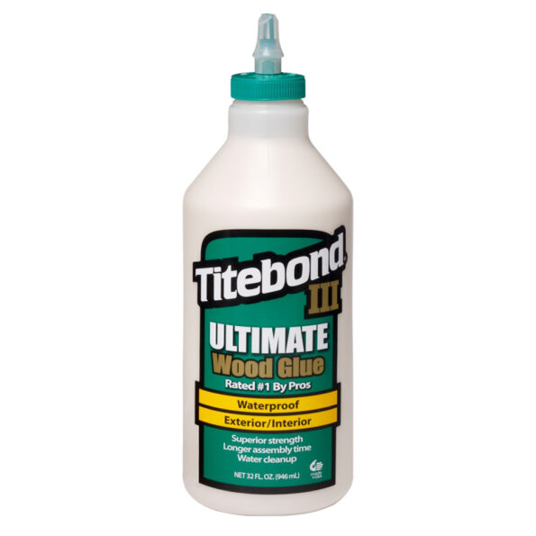 Titebond III Ultimate Wood Glue D4 - 946 ml, Plastic Bottle