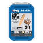kreg standard pocket-hole plugs – wood, paint grade, 50 pcs