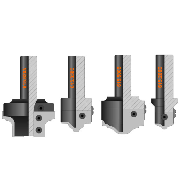4pc Door Set C615