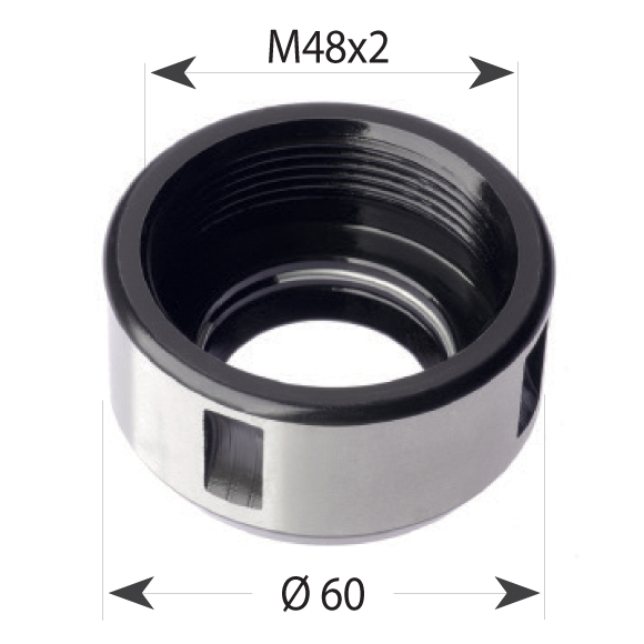 Clamping Nut for HSK F400-025 – M48x2-60 RH