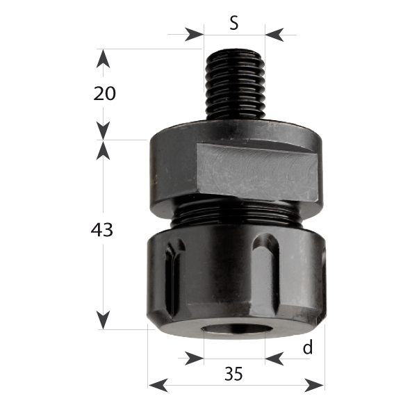 Collet Chuck ER20 – S=M12x1