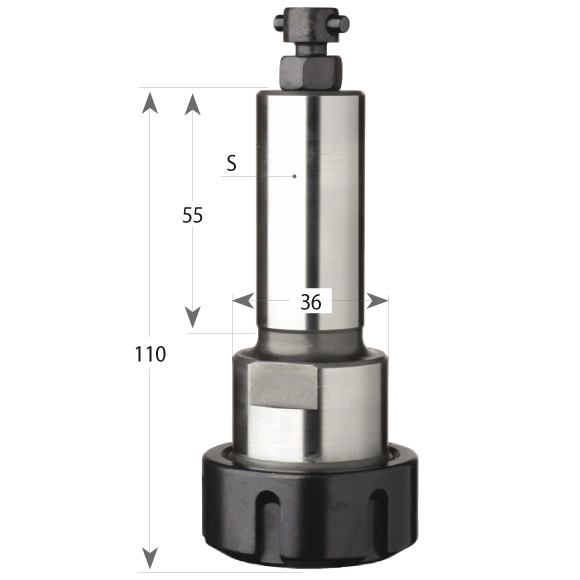 Collet Chuck Holder ISO25 55 mm