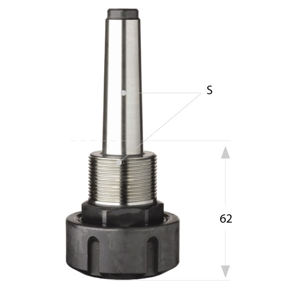 Collet Chuck Holder MK Tappered Shank M30 – MK2-M30x1