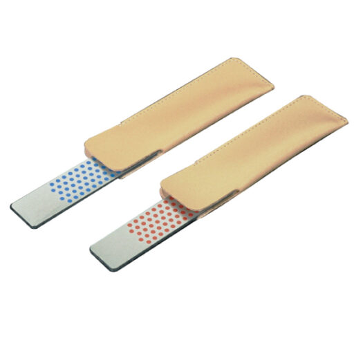 Diamond Whetstone 115x25 mm in a Leather Sheath - coarse
