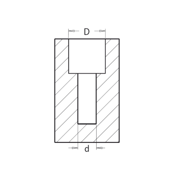Drill Bits with Countersink and Backstop – 90° D14 d4 S10