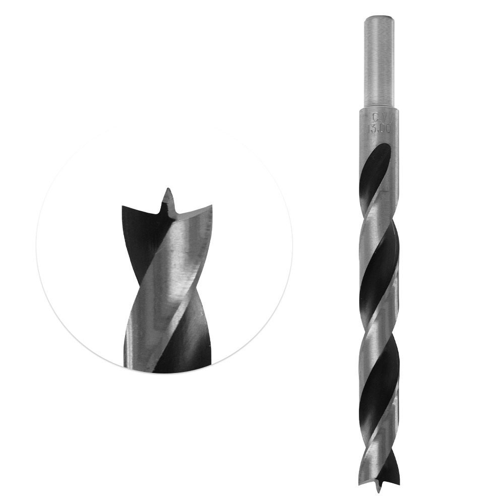 FISCH Wood Twist Drill & Countersink Set 13 pcs – D4-5-6-7-8-9-10-12-14-15-16-18-20