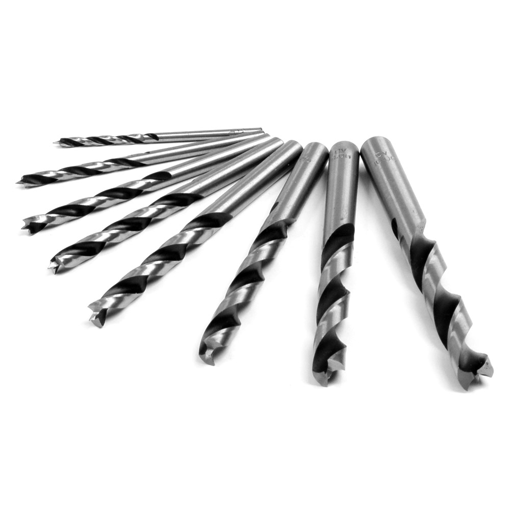 FISCH Wood Twist Drill Set 8 pcs – D3-4-5-6-7-8-9-10