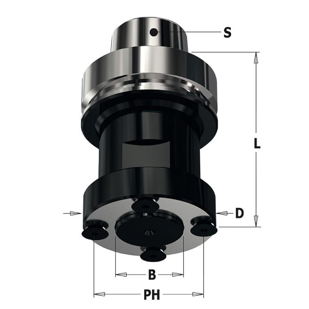 IGM C183.420 Chuck for Grooving Blade with HSK-63F – D59 d30 L78mm