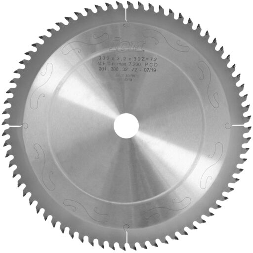 Diamond Saw Blade for Laminated Chipboard & DTD - D300x3,2 d30 Z72 H.4