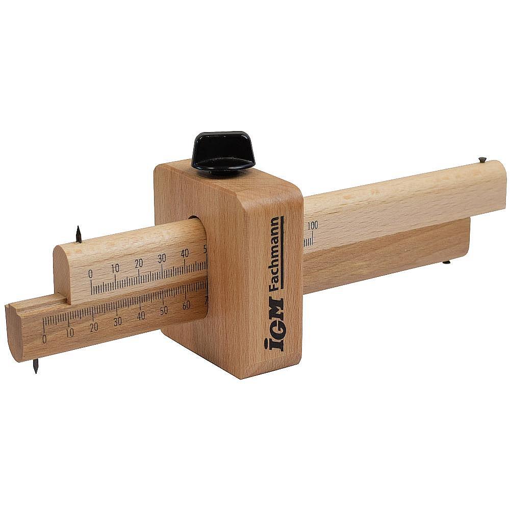 Double Marking Gauge 210x65x75mm, two drawing legs with a scale